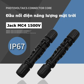 Jack kết nối MC4 1500V cút nối dùng cho cáp pin năng lượng mặt trời đảm bảo kết nối tấm pin được chắc chắn