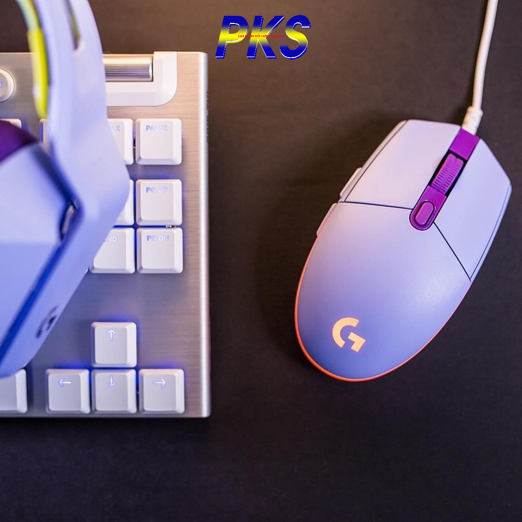 Chuột Gaming có dây 8000 DPI Logitech G203 LightSync bộ xử lý ARM 32 bit mới, LED RGB đồng bộ LightSync