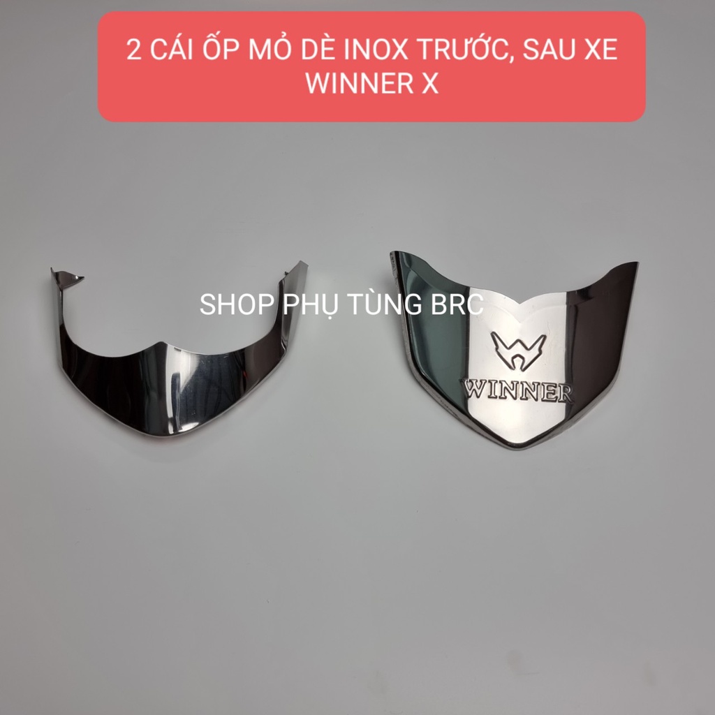 Bộ ốp mỏ dè INOX trước, sau xe WINNER X 2019 - 2022 .