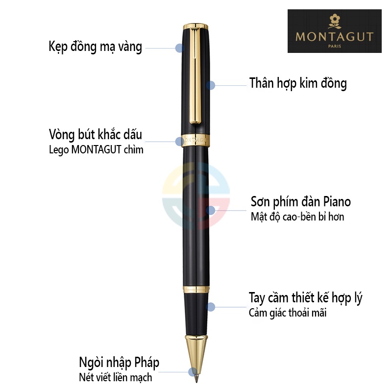 Bút Dạ Bi MONTAGUT LIYU - Bút Ký Doanh Nhân Cao Cấp