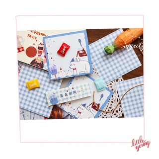 Set 30 tờ giấy note trang trí họa tiết dễ thương