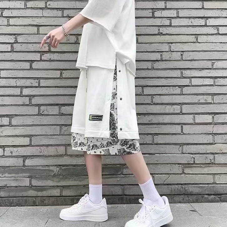 Quần short Thể Thao Ống Rộng In Họa Tiết Hoa Thời Trang Dành Cho Nam bigsize quần ống rộng nam hàn quốc quần đùi rộng quần đùi lưng cao quần short