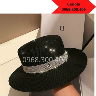 [Hàng đẹp loại 1]Mũ đi biển đính kim tuyến phong cách vintage-M3