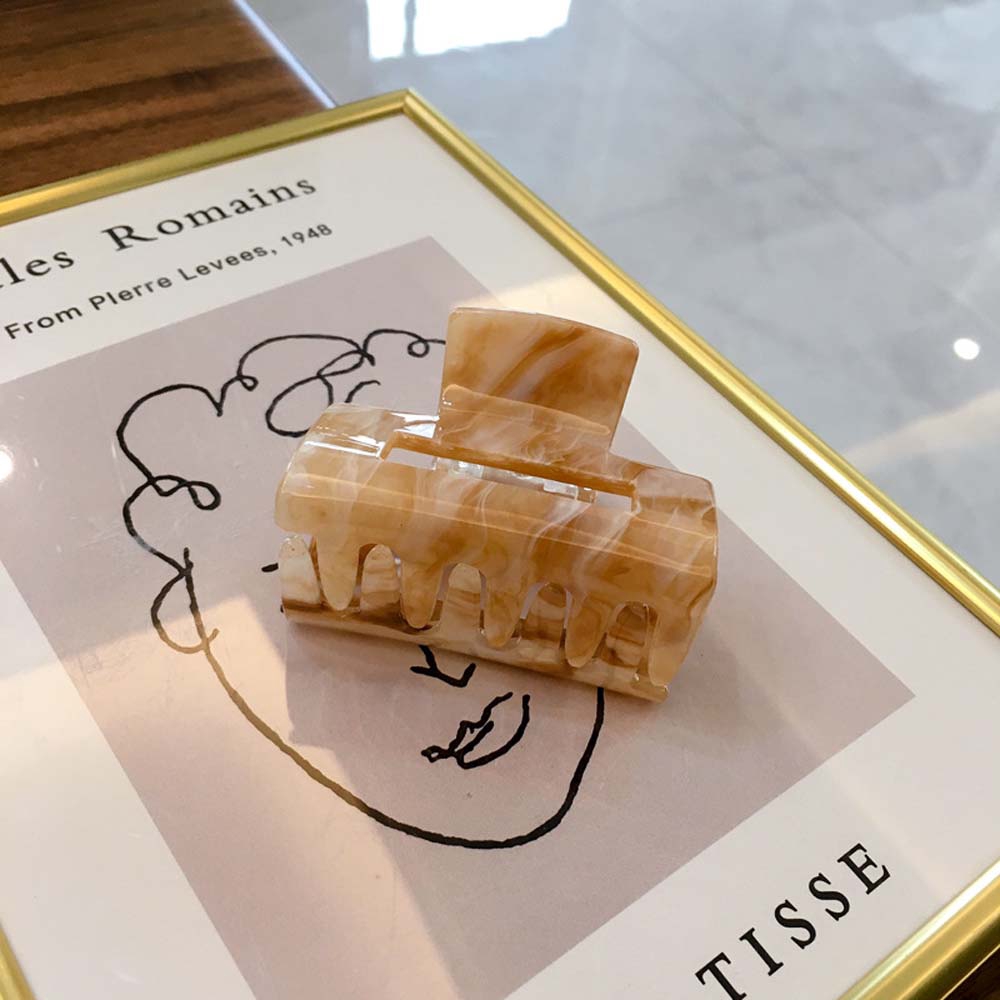 Kẹp Càng Cua Acrylic Thiết Kế Hình Vuông Nhiều Màu Sắc Tùy Chọn