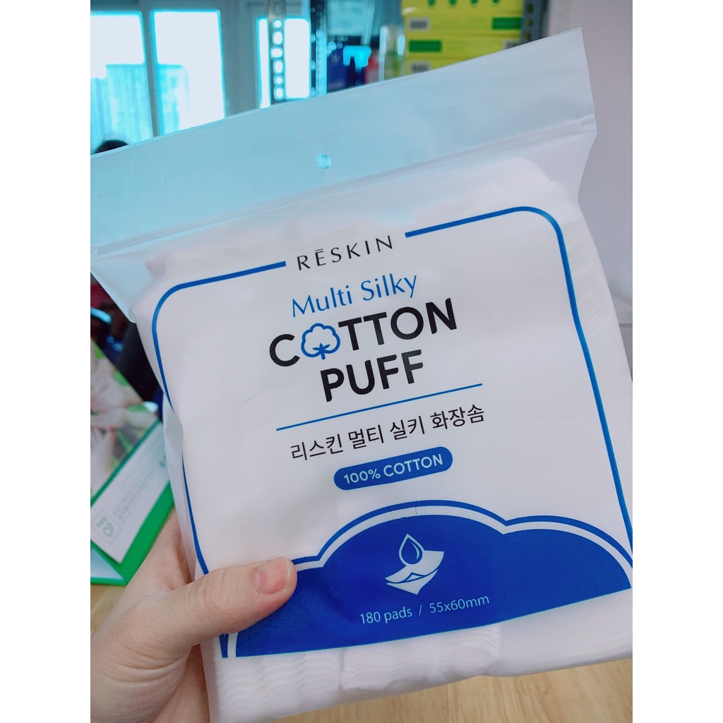 Bông tẩy trang 3 lớp 100% Cotton - Đủ loại