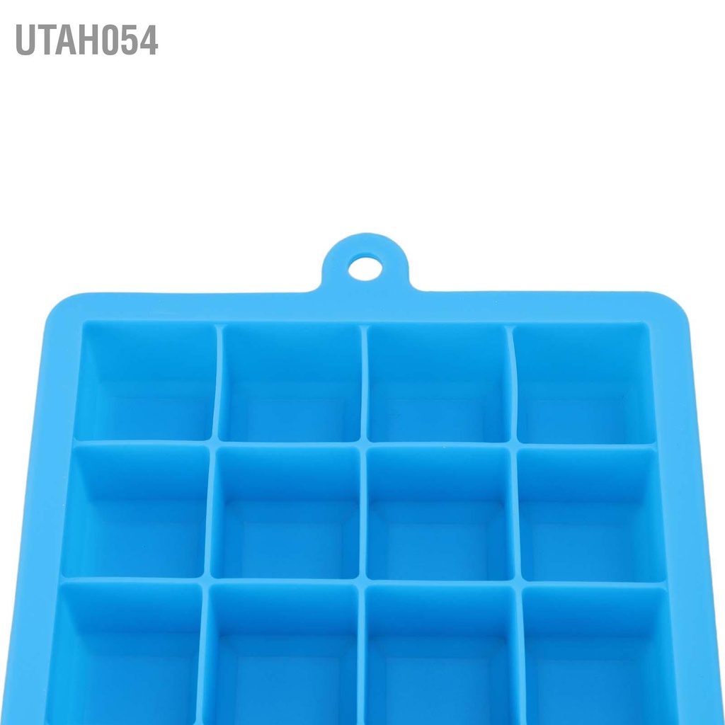 Utah054 Khay đá 3 cái có thể tái sử dụng 24 lưới Khuôn làm nắp tháo rời Dễ dàng khuôn Máy bằng silicon cho rượu Whisky