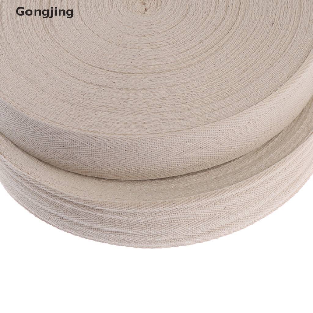 Cuộn dây ruy băng cotton rộng 50m dùng trang trí thủ công