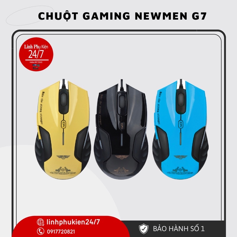 Chuột máy tính có dây gaming Newmen G7PLUS - Hàng Chính Hãng