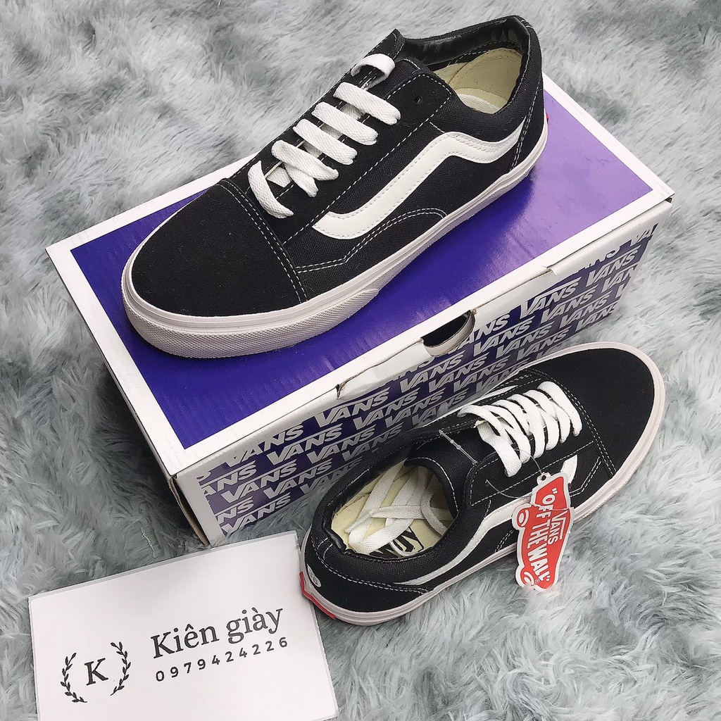 Giày thể thao, giày lười, Giày VANs Vault old skool đen da lộn đủ size nam nữ đủ size 36-43