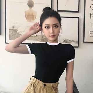 Áo body viền cổ K&A