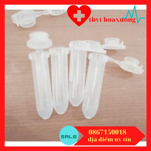 [Hàng Chính Ngạch] Ống Ly Tâm 2ml Đáy Tròn -Ống Eppendorf 2ml - Túi 500 Cái