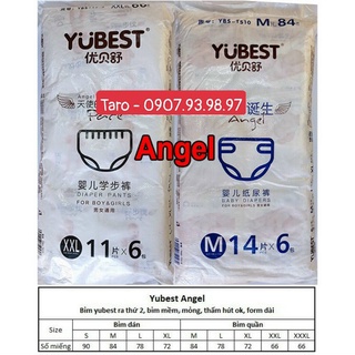 Tả dán/ Quần/ Bỉm Yubest ANGEL siêu thấm, mỏng full size S90/M84/L78/XL72/XXL66/XXX66