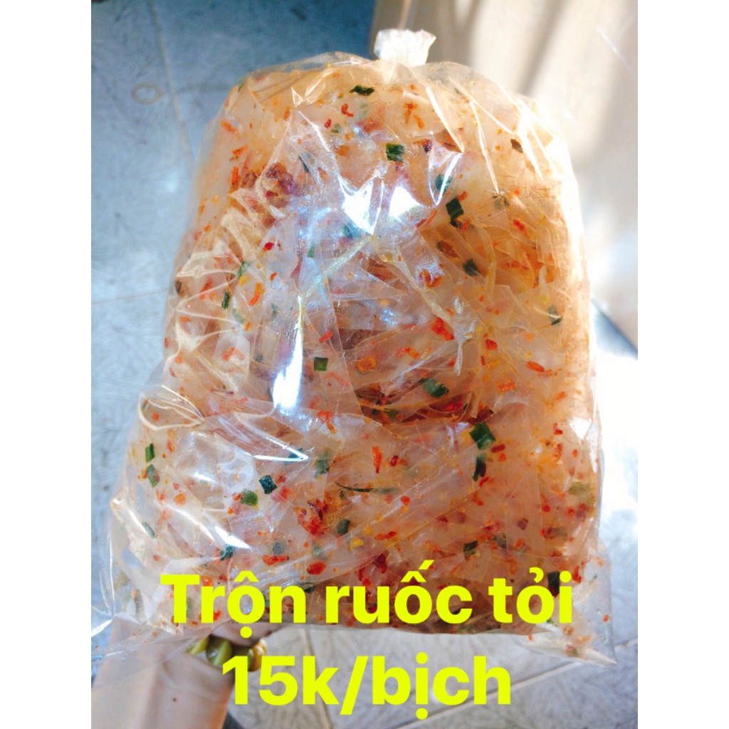 Bánh Tráng Trộn Ruốc Tỏi Sợi Túi 130GR! Bánh Tráng Tây Ninh Ăn Liền Tiện Lợi
