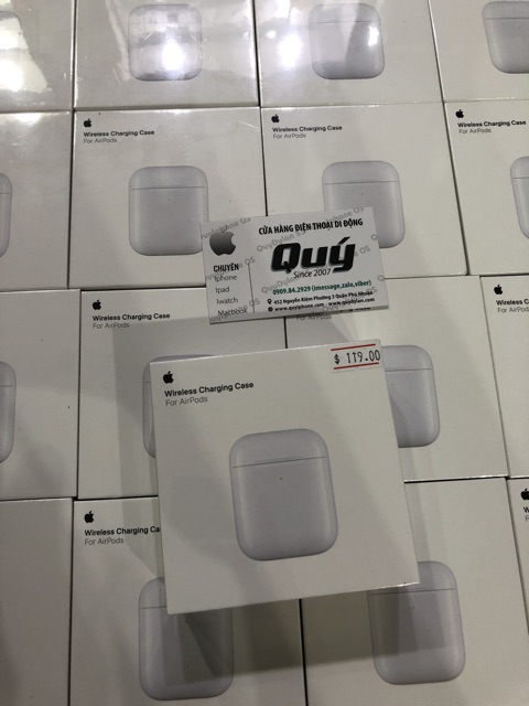 Dock ( Hộp) sạc Airpod 2 Không dây ( Wireless ) , nguyên seal mới 100% , fullbox chưa active