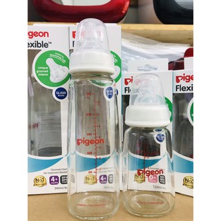 Bình sữa Thủy Tinh cổ hẹp Pigeon 120ML/240ML