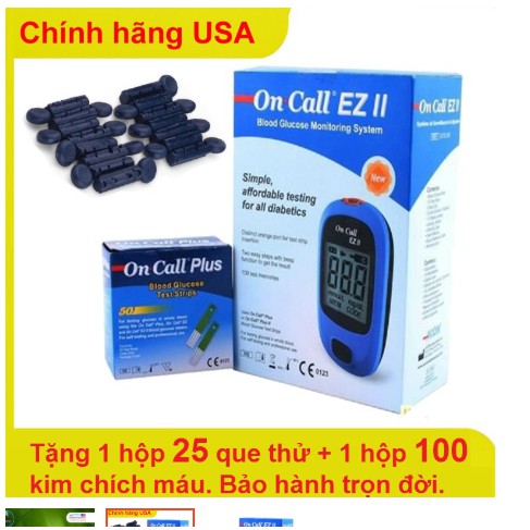 Máy đo đường huyết ( tiểu đường ) trong máu của Mỹ Acon On call