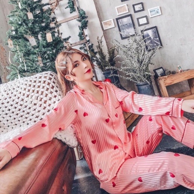 Bộ Pyjama lụa gấm | BigBuy360 - bigbuy360.vn