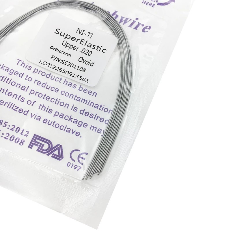 10 Dây niti hình bầu dục siêu co giãn dùng trong nha khoa