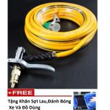 Bộ dây và vòi xịt tăng áp lực nước 300% rửa xe tưới cây loạI 20m 206400 tặng khăn lau đa năng [SKM]