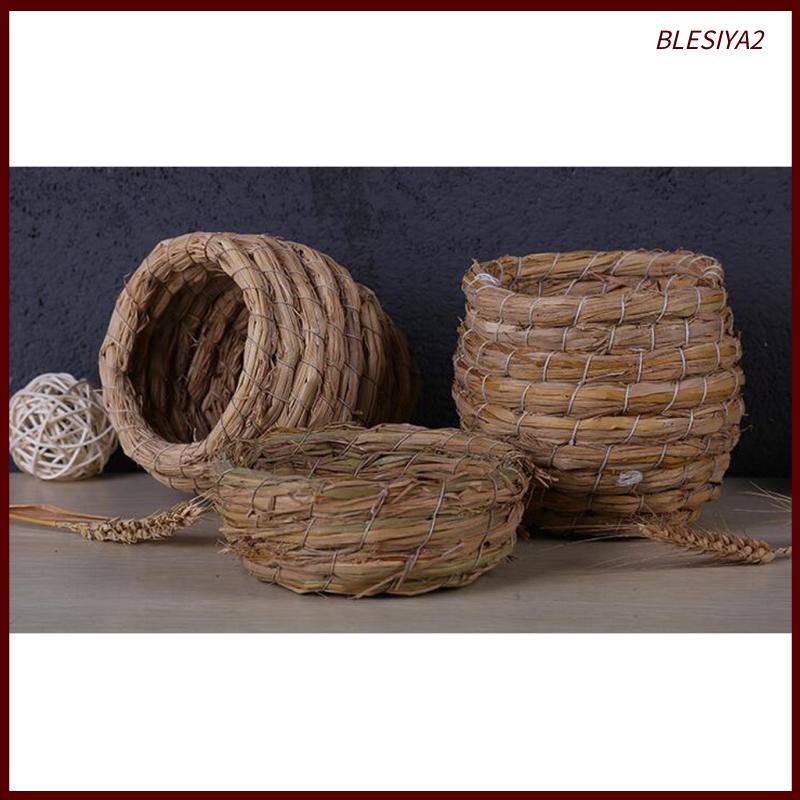 Set 3 tổ chim bằng rơm đan tay cho chim bồ câu