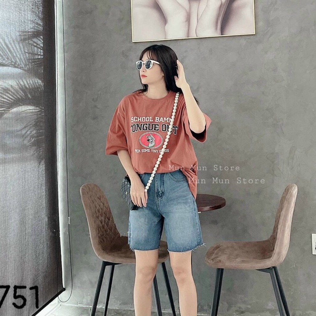 [𝐅𝐫𝐞𝐞 𝐒𝐡𝐢𝐩]Quần jean ngố nữ MunMunStore quần bò phom hàn quốc lưng cao ullzang ( ảnh thật)