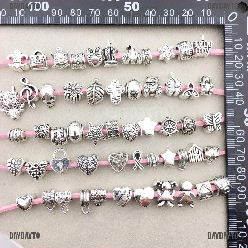 Set 60 Hạt Xỏ Lỗ Bali Phong Cách Cổ Điển Dùng Làm Trang Sức DIY