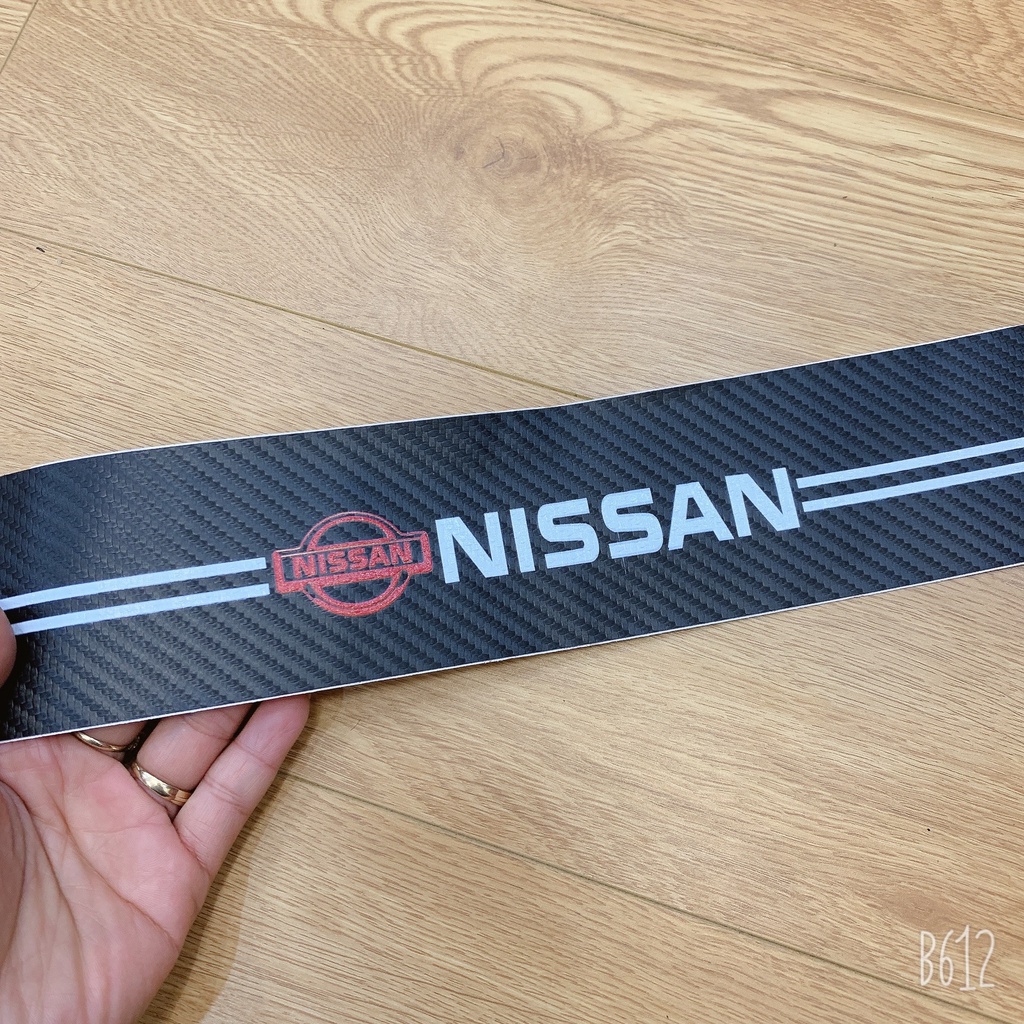 NISSAN - Nẹp Dán Logo NISSAN Chống Trầy Xước Bảo Vệ Bậc Cửa Xe Hơi/ Bảo Vệ Cốp Sau Xe Hơi Bền Đẹp