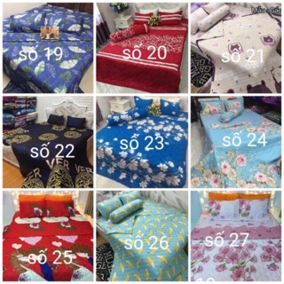 [RẺ VÔ ĐỊCH] Bộ ga gối Poly Cotton Hàn Quốc 4 món