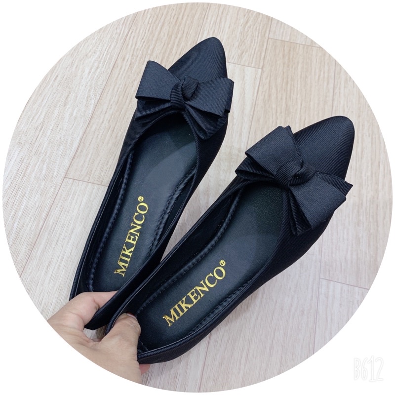 Giày bệt búp bê nữ chất vải xước mũi nhọn giúp lên chân eo thon