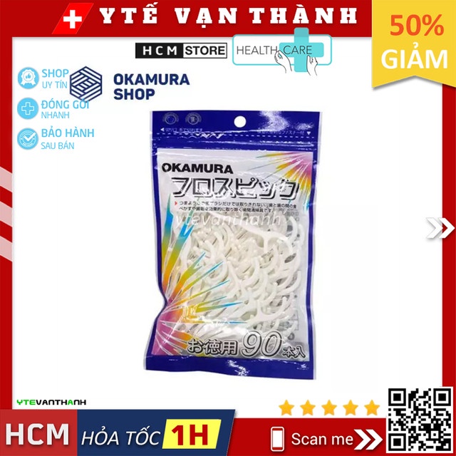 ✅ Tăm Chỉ Kẻ Răng Okamura (Dạng Bịch) -VT0556