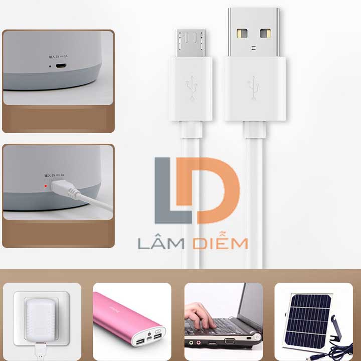 ĐÈN ĐỂ BÀN PIN SẠC USB LED CHỐNG CẬN THỊ 2 CHẾ ĐỘ SÁNG DP 6055