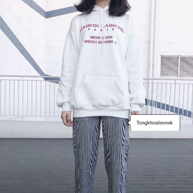 (ảnh thật 2màu) ÁO HOODIE NỈ NGOẠI MAISON LABICHE UNISEX