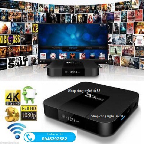 [Nhập mã ELMI01 giảm 10%]Android TV Box Cấu Hình Khủng TX3 Mini