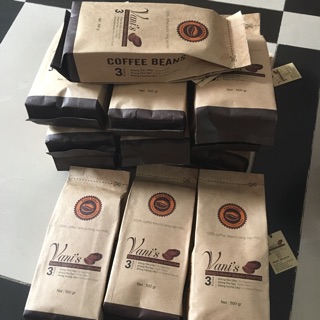 Cà phê phối trộn Arabica - Robusta rang mộc nguyên hạt hoặc bột