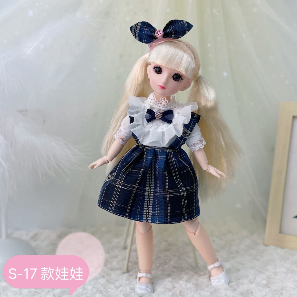 Búp Bê Công Chúa Barbie 3D 23 Khớp Cử Động 1/6 Dành Cho Trẻ Nhỏ