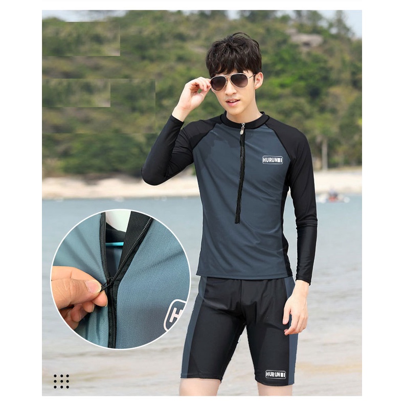 Đồ bơi nam nữ tay dài quần lửng BN15