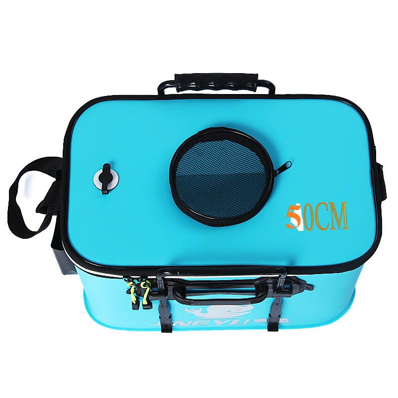 Thùng đựng cá, xếp gọn ĐK 50cm, chứa nước ok luôn, giá rẻ...