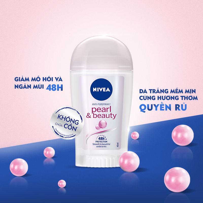 Sáp ngăn mùi Nivea ngọc trai đẹp quyến rũ (40ml) - 83736