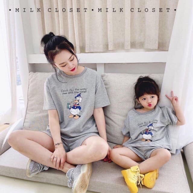 Bộ cotton vịt đonan cho bé