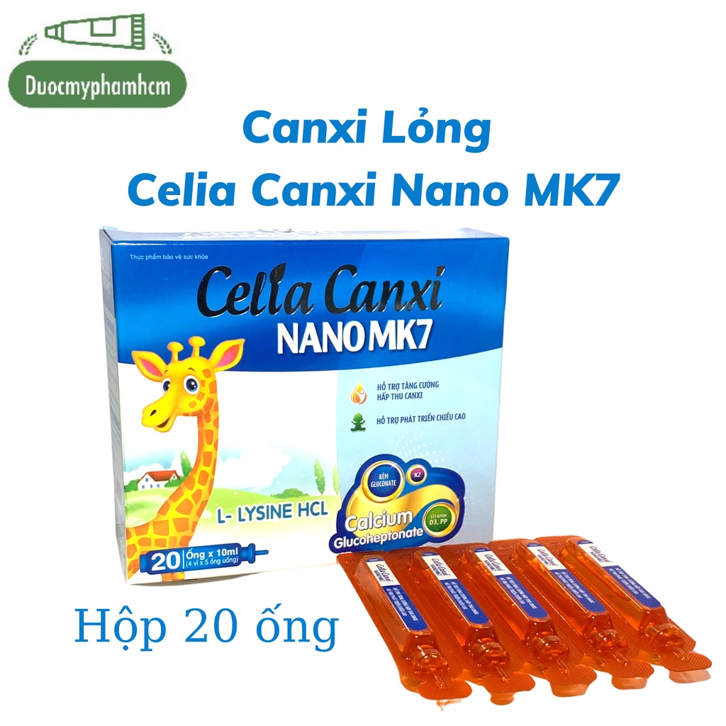 Celia Canxi Nano Mk7 phát triển chiều cao, kích thích ăn ngon, cho xương chắc khoẻ chống còi xương, loãng xương