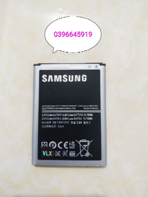 Pin Samsung Note 2 zin chính hãng mới.