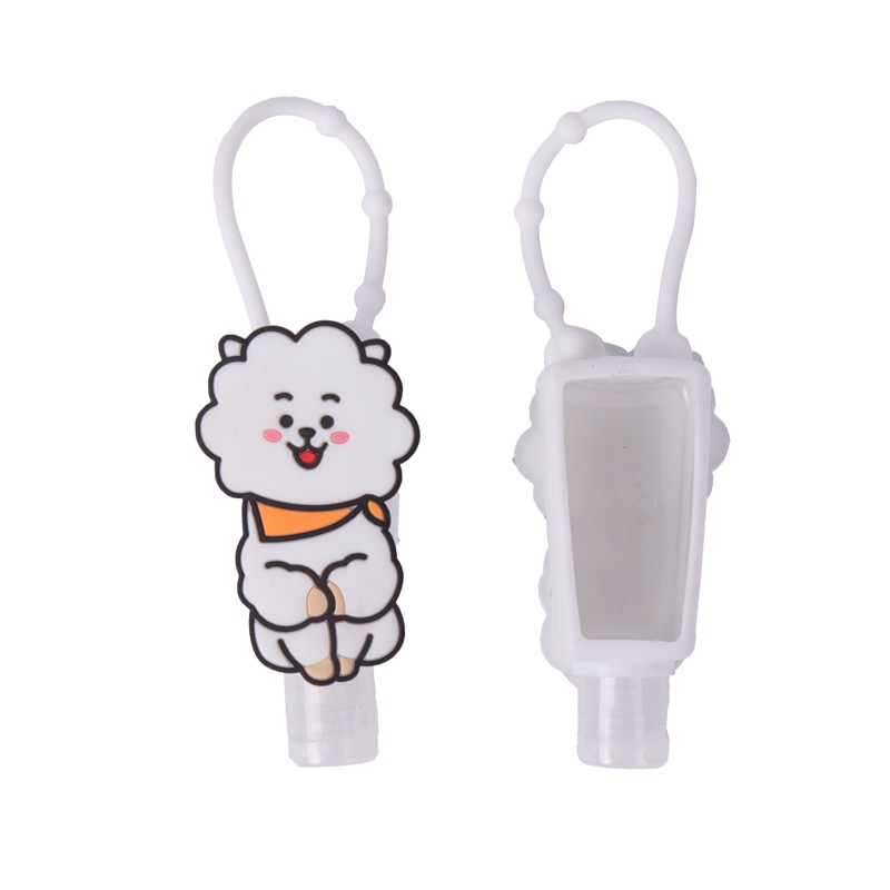 Bình đựng nước rửa tay silicon in hình BT21 30ml