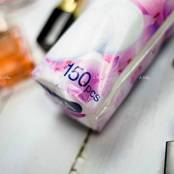 0157 Bông Tẩy Trang Aura 150 Miếng Cotton Beauty Cotton Pads