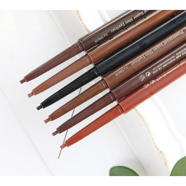 Chì Kẻ Mắt Chống Trôi Nước The Saem Eco Soul Powerproof Super Slim Eyeliner