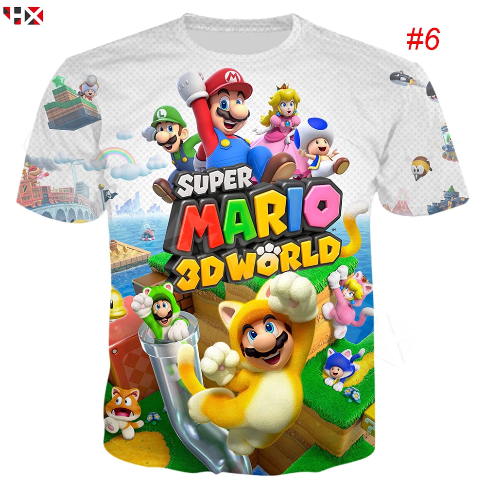 CLOOCL Game Super Mario 3D Men T-Shirts