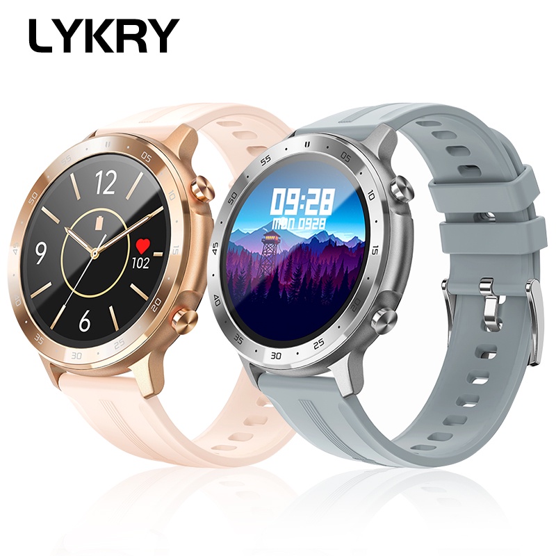 Đồng hồ thông minh Lykry S30Pro màn hình tròn 1.28inch chống nước IP67 có thể gọi điện Bluetooth