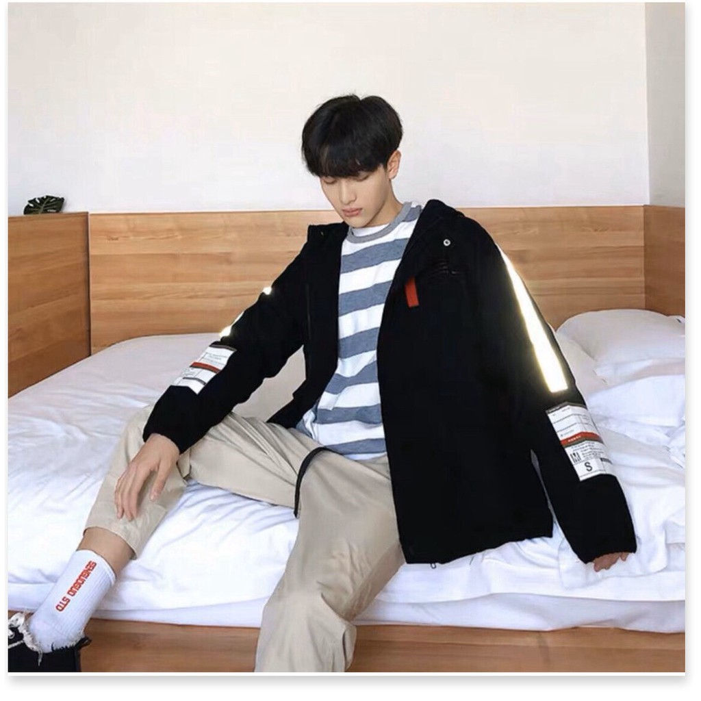 ÁO KHOÁC KAKI FROM RỘNG DẠ QUANG UNISEX TP - PHAMAR FASHION