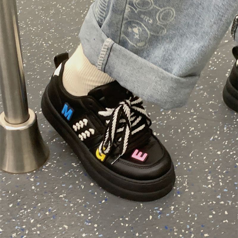 Giày Đen Đế Dày Hở Ngón Thời Trang Mùa Thu Cho Nữ