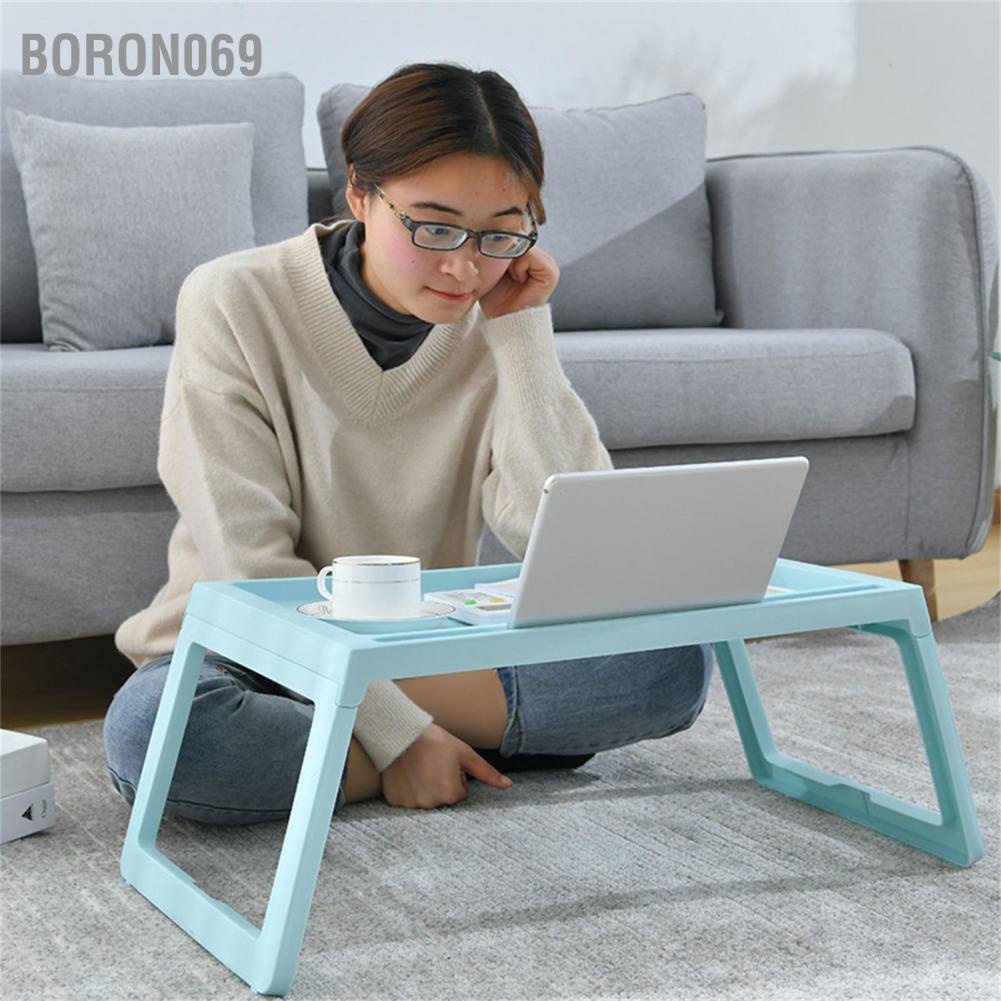 Boron069 Bàn có khay đựng máy tính xách tay dã ngoại nhỏ gọn nhẹ di động cho làm việc viết