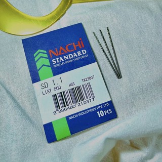 Mũi khoan nachi 1.1mm - 1.9mm hss - l500